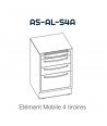 Mobiel element met 4 laden